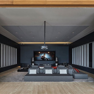 Домашний кинотеатр на базе встроенной акустики Bowers&Wilkins  CT Theatre – в Бразилии