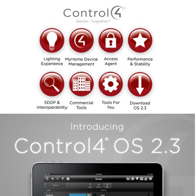 Новая версия операционной системы Control4 OS 2.3