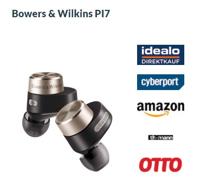 Bowers & Wilkins PI7 – в числе лучших вставных беспроводных Bluetooth наушников!