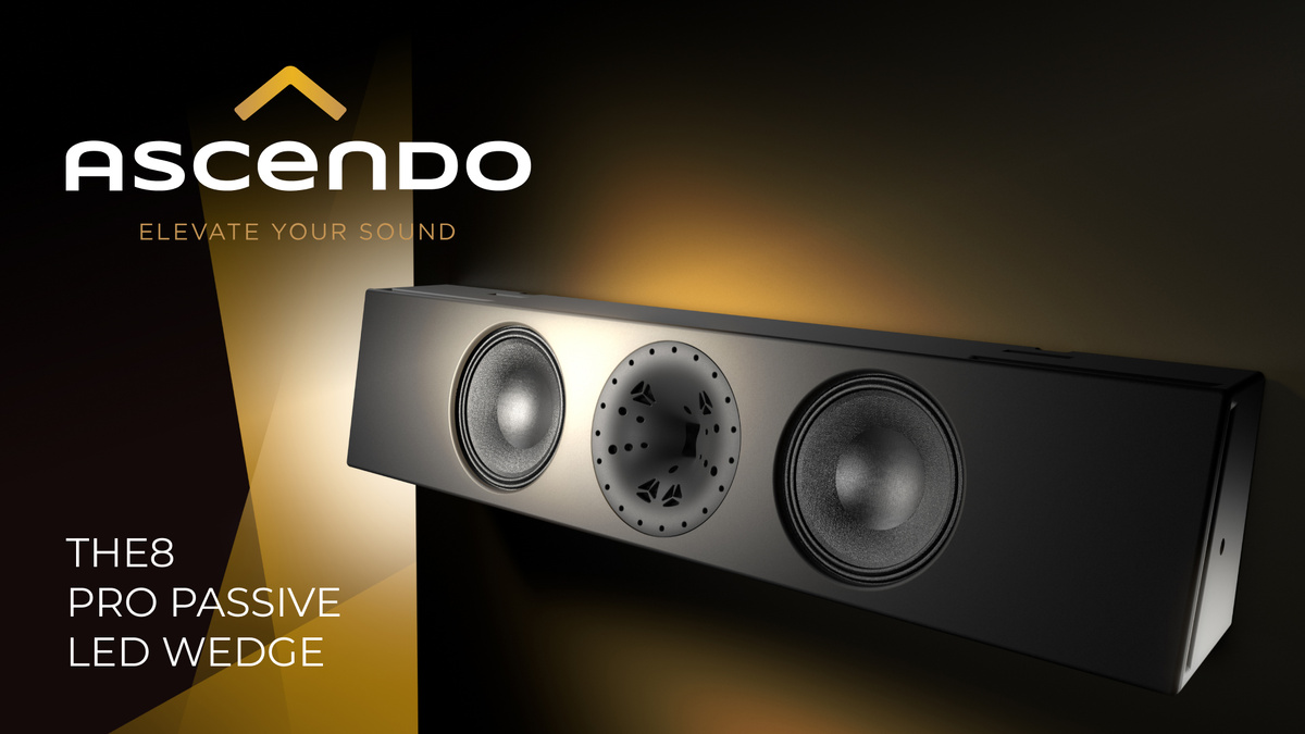 ASCENDO THE8 PRO PASSIVE LED WEDGE обеспечивает ультра-реалистичный иммерсивный звук